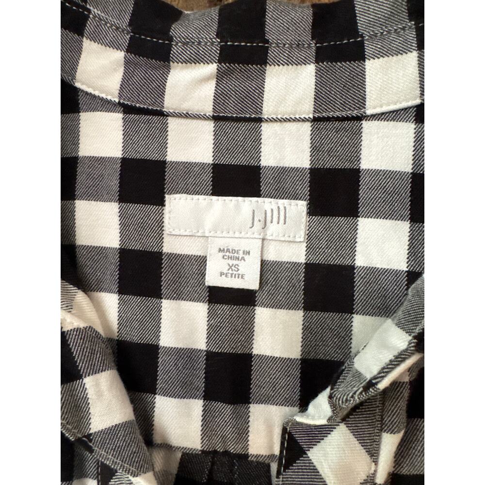 J.Jill Checkered Shirt Dress - Picture 5 of 12